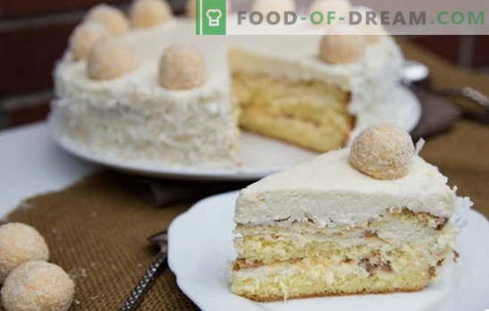 Erstaunliche Raffaello-Torte: Rezepte zu Hause. Alle Geheimnisse und Feinheiten der Raffaello-Torte zu Hause zubereiten