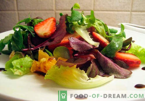 Salat mit Balsamico-Essig - bewährte Rezepte. Wie man einen Salat mit Balsamico-Essig zubereitet.