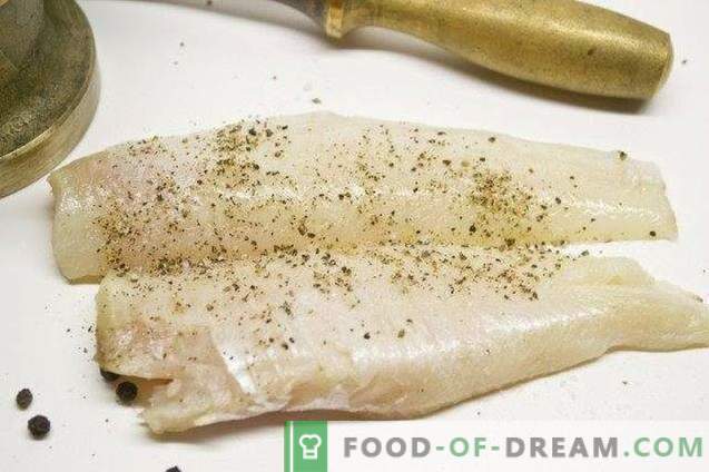 Fisch im Teig mit Zuckerrübenpüree