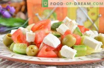 Wie man griechischen Salat zubereitet